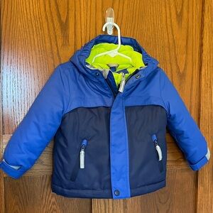 Cat & Jack 3 in 1 Blue Jacket with Neon Accents, Size 18 months